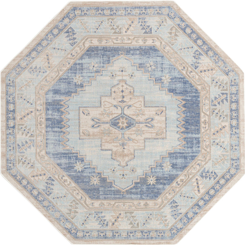 Matthei Oriental Indoor Rug, Octagon 7' x 7'