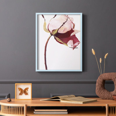 «Love Is A Rose I», reproduction encadrée - bois massif