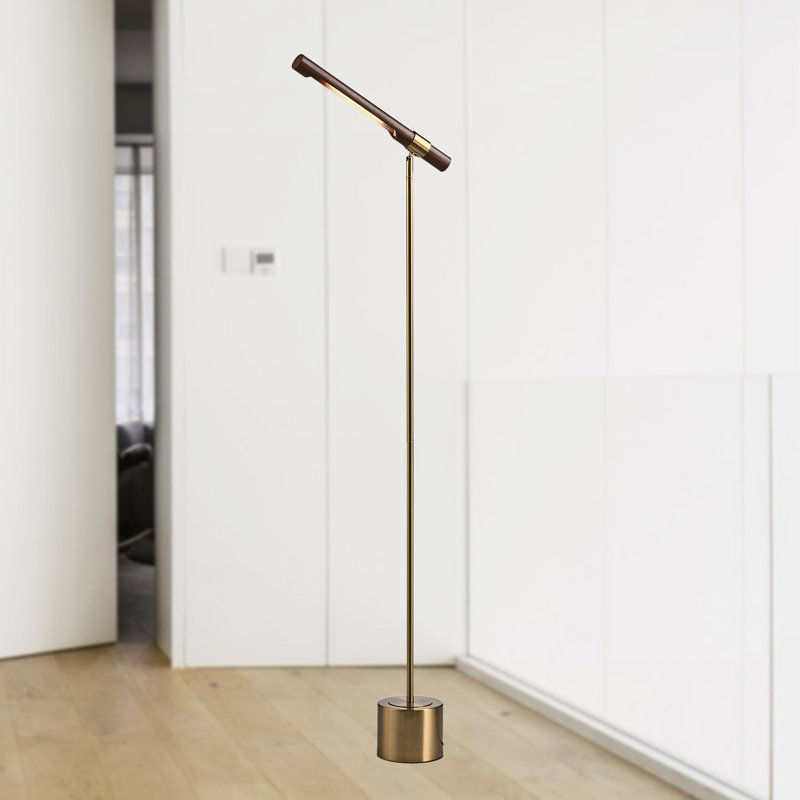 Drevonn 57.1'' Brass Task Floor Lamp