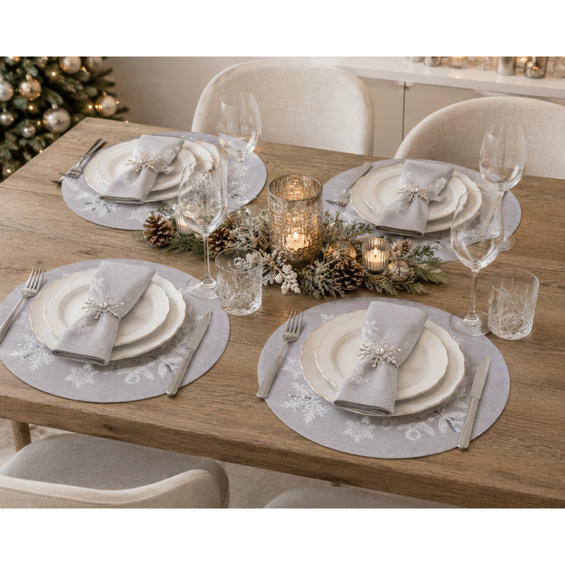 Polyester Abstract Round Placemat