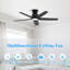 Ventilateur de plafond encastré 44 pouces avec température de couleur 3 lumières DEL-1240851943