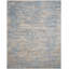 Tapis abstrait rayé bleu et beige fabriqué à la main Gaven-1057541690