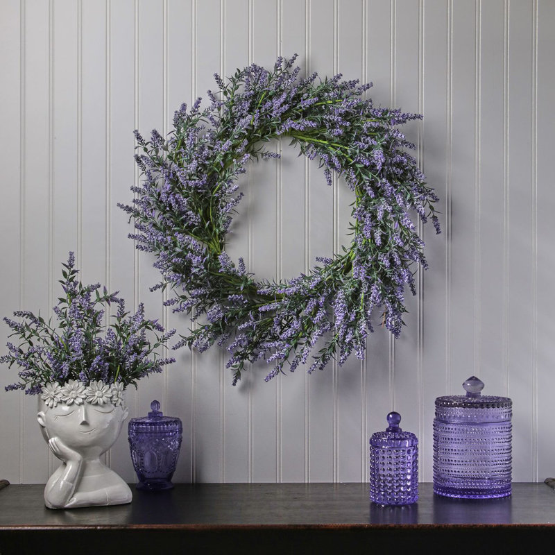 24" Wild Field Lavender Wreath