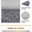 Tapis rayé à poils longs gris-1162248107