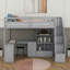Lit mezzanine simple avec bureau et tiroirs-1006446837