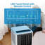 Climatiseur portatif 8 000 BTU - 3-en-1 Froid / Déshumidification / Ventilateur pour télécommande 300SqFt Mode veille 24H Noir