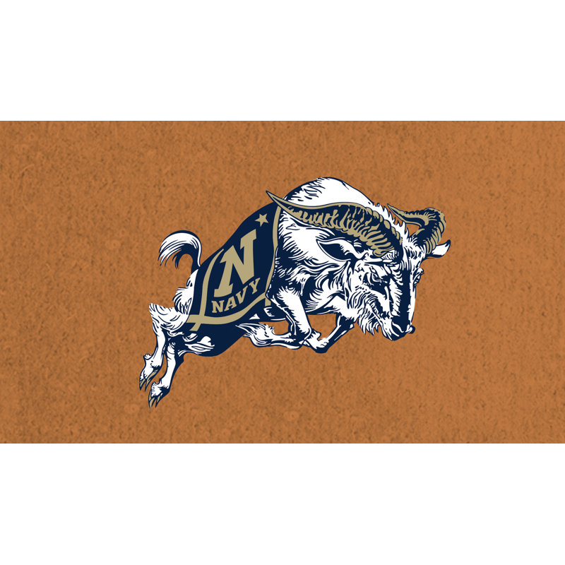 Coir Mat, 16"X28", US Naval Academy