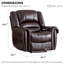 Fauteuil inclinable manuel surdimensionné 40,9 po Chemika-803777644
