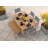 Travira Rectangular 6 - Person 63" Powder Coated Aluminum Sling Chair and Bench Patio Dining Set-839434311-827407898-921336953
