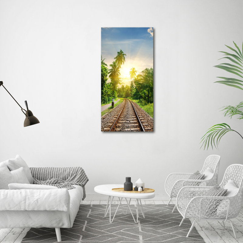 Railroad Tracks - Wrapped Canvas Print