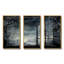«Midnight Gothic Winter Window View II - Winter Landscape», art mural-252210146-252210151