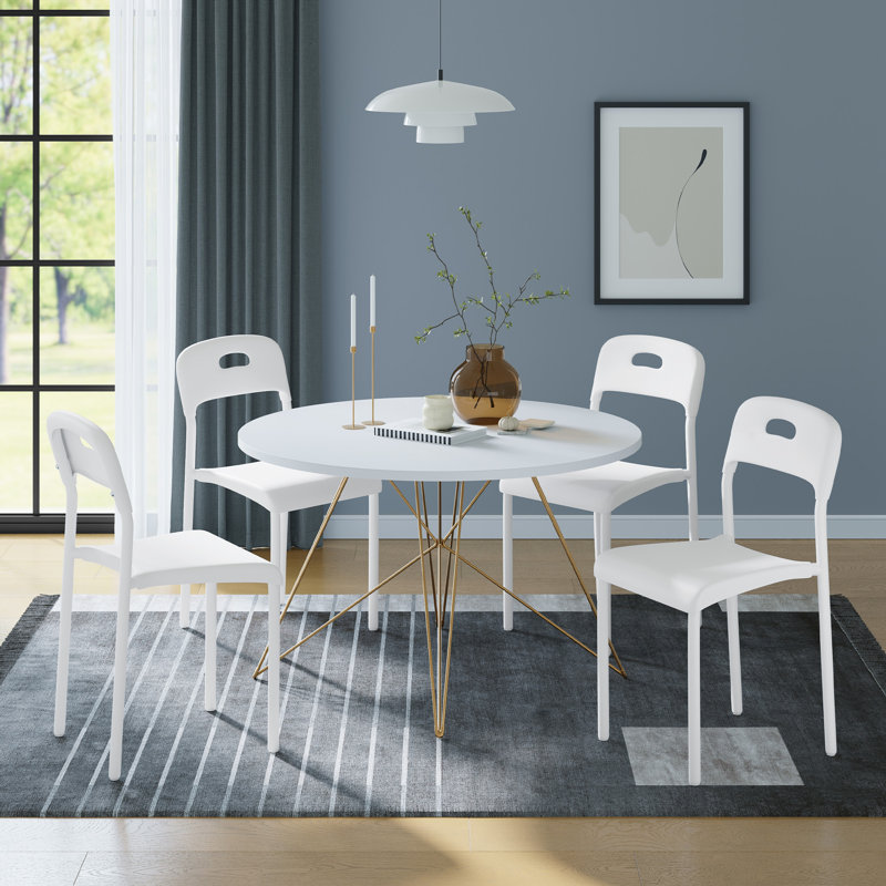 Upholstered Dining Chair, 2, White