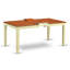 La table et les chaises de cuisine 6 pièces contiennent une table de salle à manger rectangulaire avec rallonge papillon et 4 chaises de salle à manger avec banc, babeurre et cerise-124363500-124363502-132366097
