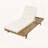 Lounge Chaise Set with Headrest, Acacia Wood Outdoor Recliner with Tri-Fold Cushion-450110978