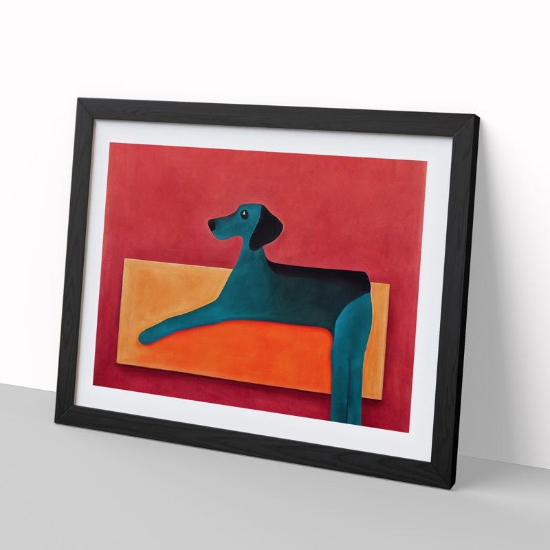 Dog Abstract Vol.4 - Framed Print, Black, 25cm H x 34cm W