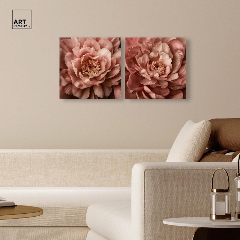 Ensemble de 2 reproductions d'art sur toile , Toile tendue, Ne s’applique pas, H 12 po x l 12 po