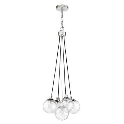 Luminaire suspendu en forme de globe à 5 lumières Que
