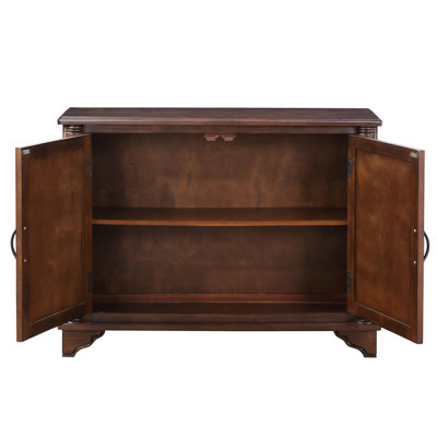 40" Couch Table, Retro Entryway Console. , Spacious Storage. Removable & Adjustable Shelf, Solid Wood Frame Console Table With Length, For Foyer. Tabletop, Feet, Color