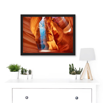 Photo Geology Antelope Canyon Arizona Nature God Rays 1 Piece Single Picture Frame Wall Art