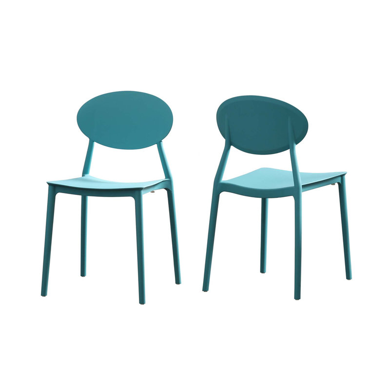 Ensemble de 2 sièges de salon élégants, chaise d'appoint tendance, Sarcelle