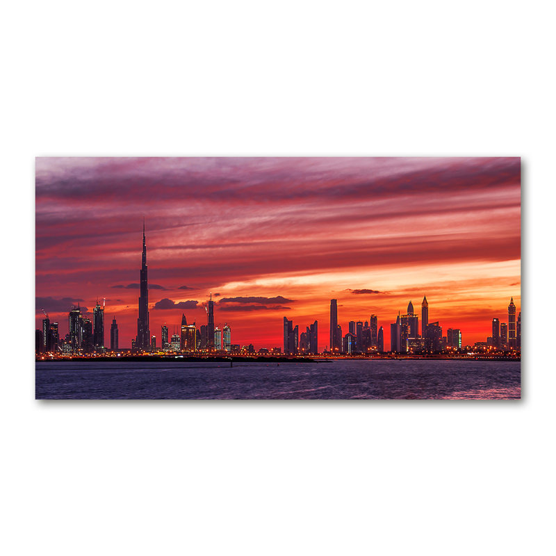 Sunset Dubai - Wrapped Canvas Print