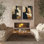 Framed Wall Art Abstract Vintage Antique Classic for Bedroom - 24"x36"x2 panels