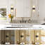 1-Light Solid Brass LED Wall Mounted Sconce With Alabaster Shade(Bulbs Included)-801806946