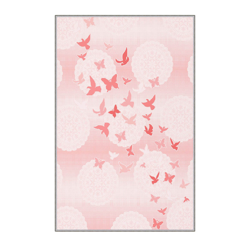 Stylish Hall Carpet (3.3 x 6.6 ft), 100% Polyester, 0.3 in Pile Height | Antibacterial, PVC Non-Slip Underside | 3D Digital Printing, Machine Washable | Perfect for Entryways & Living Spaces, Durable & Easy Care