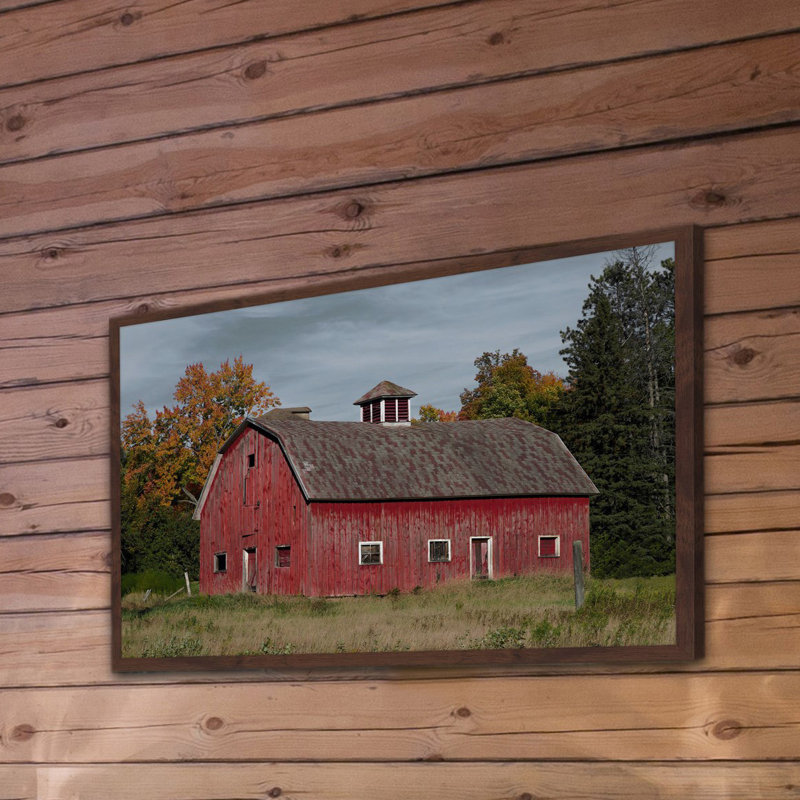 Iconic Red - Single Picture Frame Print, 41 cm H x 61 cm W