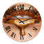 Gros plan sur les lèvres liquides dorées - horloge murale moderne-60279916