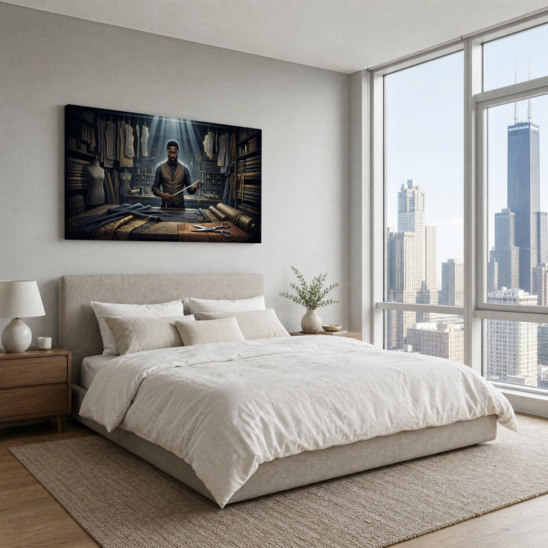 Toile sur mesure atelier sur mesure, 46“W x 24”H