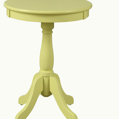 Table d'appoint pivotante jaune clair