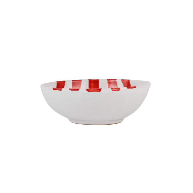 Bol à céréales AmalFitana, Blanc /Rouge