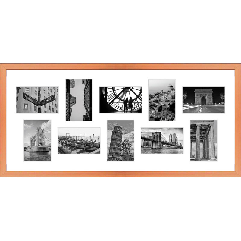Labus Wood Picture Frame with Mat, Copper