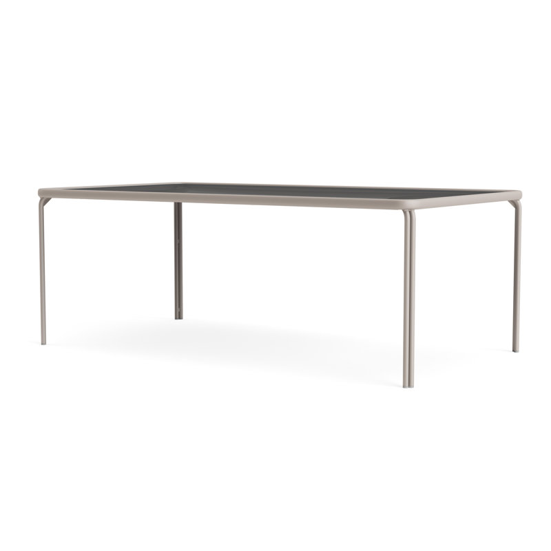 Kantan Outdoor Dining Table, Dove Smooth