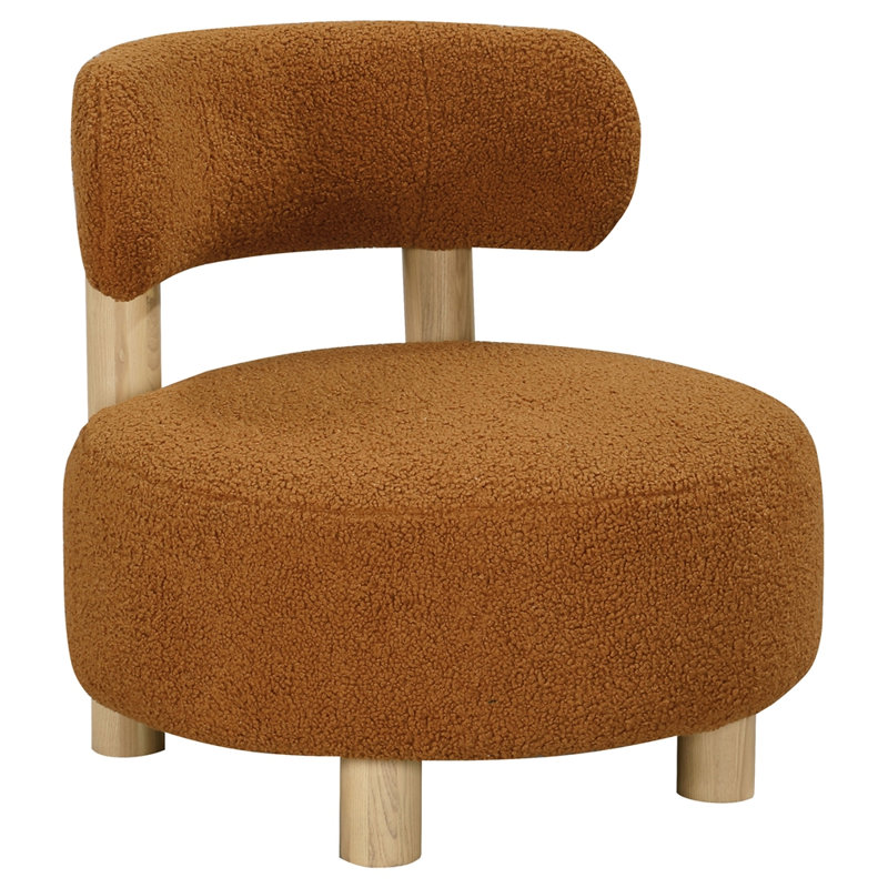 Fauteuil rembourré rembourré, Orange