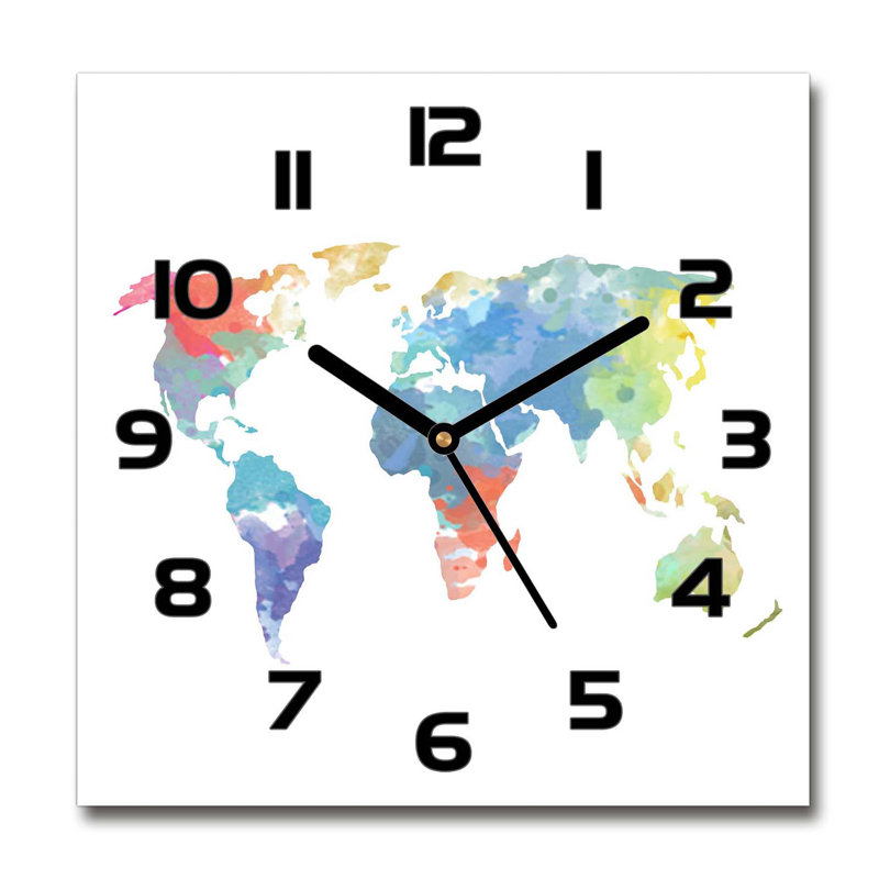 Heyli Glass Wall Clock, Black