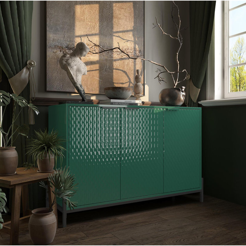 Buffet 3 portes Modern Modern, Vert
