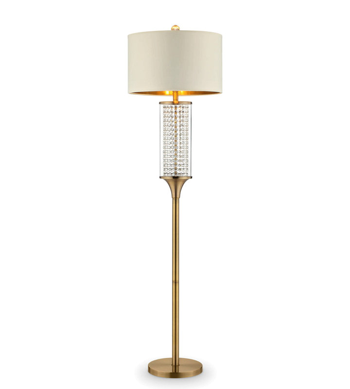 62.25-Inch Pluviam Crystal Floor Lamp