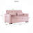 Sofa Bed with Reclining Backrest and Pillows-1580040845