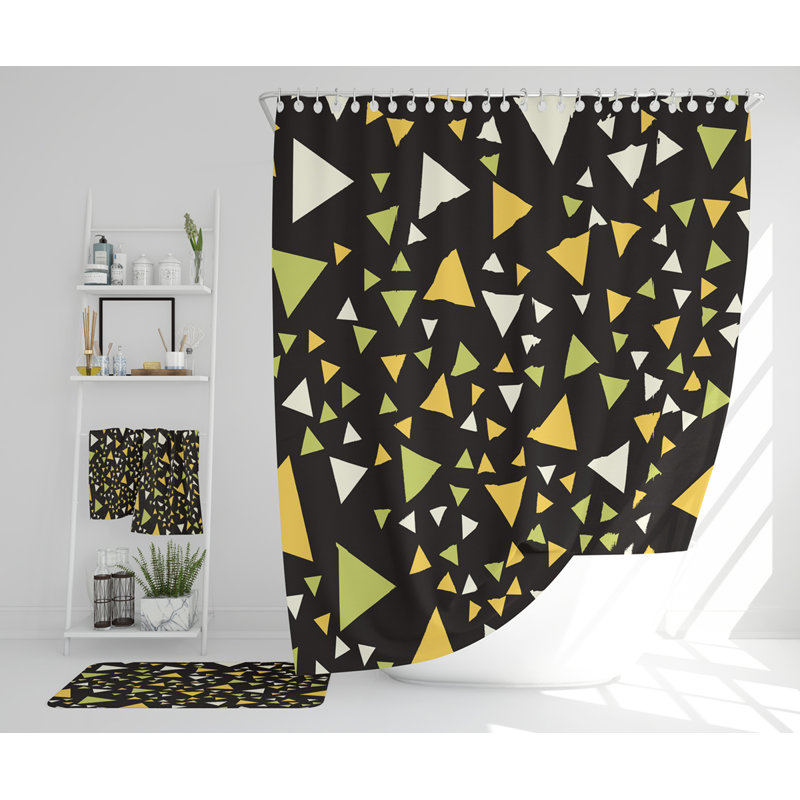 Nereo Polyester Shower Curtain Set