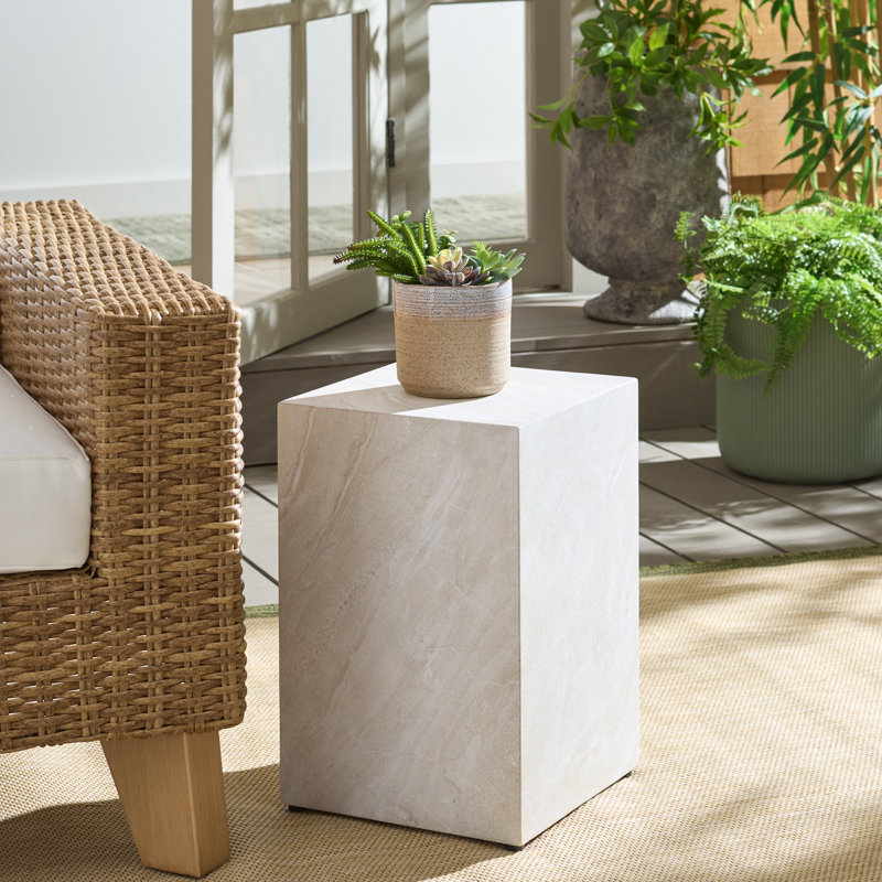 Aurielle Cube Accent Table, Smoke