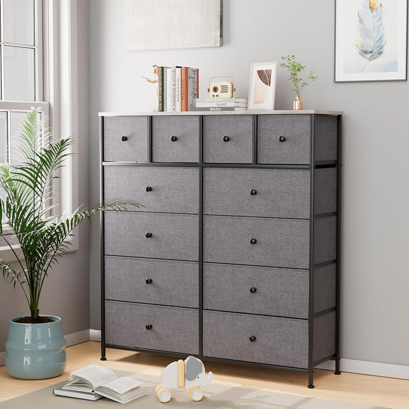 Anaih Storage Drawer, Dark Gray