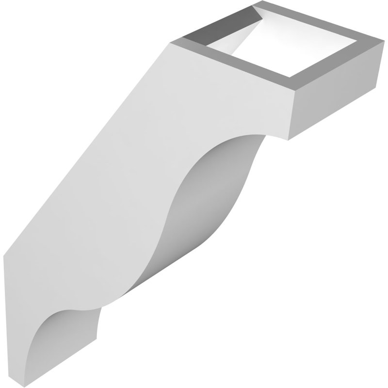 Attelle de genou en PVC de qualité architecturale Funston, H 12 po x l 3 po x P 8 po