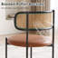 Chaise d'appoint rembourrée en similicuir-1822454905