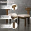 Ensemble de salle à manger rectangulaire à double piédestal avec chaise rembourrée-2035309603-2035309600