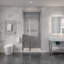 Porte de douche sans cadre l 33,3 po x H 72 po Anzzi-80579663