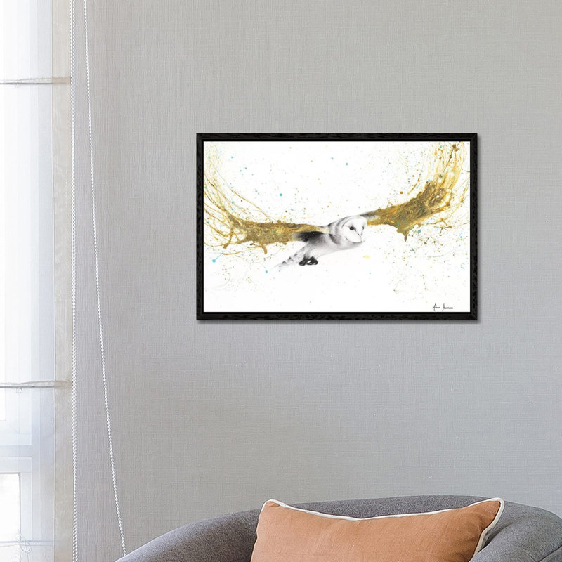 Night Adventurer by Ashvin Harrison - Print on Canvas, 66.04 cm H x 45.72 cm W, Black Framed