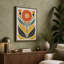 Symmetrical Bloom Scandinavian - Wrapped Canvas-809225794-809225797
