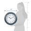 Horloge 16 "à quartz gris Everly